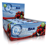 探索Quest 乳清蛋白棒  混合草莓健身能量便携代餐 单支60g
