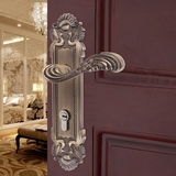 TONYON/通用锁具 古铜色 复古门锁欧式室内门锁 卧室房门执手锁