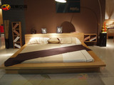 北欧风格 宜家实木床实木榻榻米床日式双人床简约床架水曲柳家具