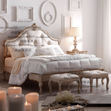 法式新款雕花床实木意大利床 美式欧式卧室新古典奢华婚床双人床