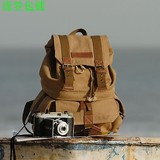 COURSER酷色F2002摄影包复古帆布双肩包男女通用包休闲单反相机包