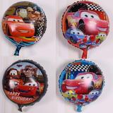18寸圆形麦昆汽车总动员铝膜气球 儿童生日周岁庆典派对装饰气球