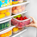 日本SP冰箱收纳盒 食品保鲜盒大 蔬菜水果储存 冰箱冷冻收纳加大