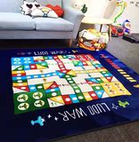 外贸单秋冬飞行棋游戏垫卡通地毯客厅卧室毯宝宝儿童爬行垫地毯