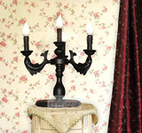 欧式4头蜡烛台灯地中海客厅装饰台灯卧室床头台灯现代led创意台灯