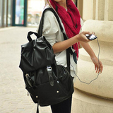 2014韩版PU双肩包休闲包大容量男女潮包学生书包旅行包背包热卖包