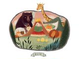 小公主与森林小动物们挂画壁画无框画装饰画4030尺寸两幅九折包邮