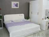 新款特价双人床 气动高箱储物床 环保亮光钢琴烤漆板式床卧室家具