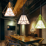 餐厅三头铁艺钻石鸟笼吊灯北欧创意个性简约过道玄关吧台书房吊灯