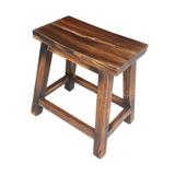 中式马鞍凳可定做实木火锅凳子碳化实木长条凳单人凹面凳单人矮凳