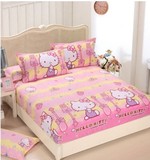 单件纯棉床笠Hello Kitty全棉卡通儿童定做床罩席梦思床套1米2