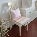 韩式粉色碎花款全棉布艺椅垫/餐椅垫/坐垫/海绵垫/椅子垫/凳子垫
