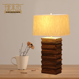 中式现代创意实木灯饰宜家田园风格客厅书房装饰灯具卧室床头台灯