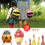 蘑菇幼儿园女书包1-3-5岁双肩包 可爱男蜜蜂大小班背包玩具零食包