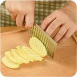 多功能厨房切菜器波浪形土豆切花刀 不锈钢土豆切刀切条器薯条刀