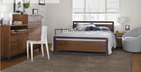 复古简约铁艺床成人铁床实木单人床双人床1.2米/1.5/1.8米儿童床