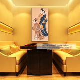 日本风格无框画装饰画 客厅浮世绘壁画现代挂画家居墙饰画 餐厅画
