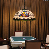 艺术创意会所休闲麻将房扑克灯餐厅灯书房吧台球桌棋牌室吊灯具饰