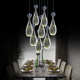 LED现代餐厅创意个性吧台水晶咖啡厅浪漫气泡阳台时尚酒吧吊灯具