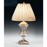 YOYO 欧式经典款 全纯铜水晶杯台灯 别墅样板房客厅卧室床头台灯