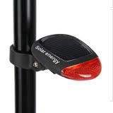 无需充电KINGSIR自行车太阳能尾灯警示灯LED夜骑单车骑行装备配件