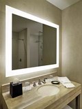 包邮 LED镜子壁挂化妆镜浴室镜无框洗手间镜梳妆镜智能带灯卫浴镜