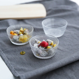 聚可爱 水珠玻璃碗冰激凌碗甜品水果沙拉碗韩式创意餐具