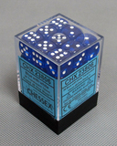 原装外国进口 Chessex 桌游DND万智牌 36粒 6面色子骰子 透明蓝