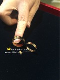 香港正品代购 Cartier戒指love无钻窄版细款18K玫瑰金B4085200票