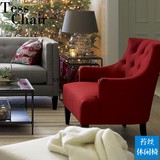 新品预售北欧现代实木腿定制高端欧式客厅沙发美式休闲单人沙发椅