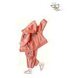 外贸原单女童儿童风天鹅绒刺绣运动休闲套装 卫衣+休闲裤