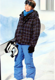 外贸原单crane中大童滑雪服套装 男童防风防水冬季户外保暖滑雪裤