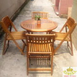 现代户外实木家具 实木桌椅小吃店桌椅 实木餐桌庭院花园别墅桌椅