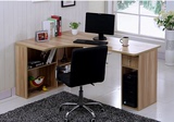 特价新款简约现代加厚转角电脑桌书桌书柜书架组合尺寸可定做