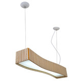 设计师灯饰北欧实木质亚克力灯现代长方形工程商业样板房餐厅吊灯