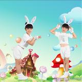 小兔子儿童动物卡通演出服饰/舞台表演衣服装/幼儿园六一儿童包邮