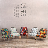 铁艺沙发椅咖啡店椅子卧室个性复古美式休闲椅单人LOFT工业风家具