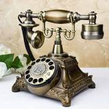 仿古电话机旋转盘复古电话机欧式老式仿古电话古董复古电话座机