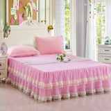 床裙床罩单件蕾丝花边公主风床套席梦思保护罩1.5米1.8m特价包邮