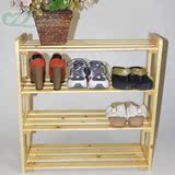 实木鞋架置物架 多层收纳架创意木头架子 简易组装小鞋架定做