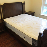 美式实木简约现代双人床 成人床1.2/1.5/1.8米小户型成都家具定制
