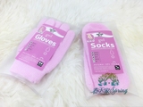 【春天家】韩国Gel gloves保湿滋润修复手套美白手膜脚膜一套