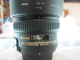 Nikon/尼康 AF-S 50mm f/1.4G  全副人像定焦镜头 支持置换 送UV