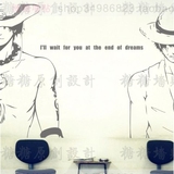 海贼王墙贴艾斯路飞创意日本动漫卡通人物客厅背景装饰贴纸贴画