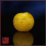 10151=天珠唐球缠丝玛瑙珠子勒子药师珠:西藏 清代鸡油黄老琉璃