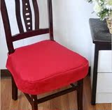 宜家代工厂新品简约欧式椅垫纯色布艺办公室坐垫椅套可拆洗可定制