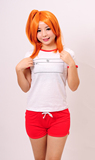 LoveLive！偶像团体μ's 学生体操服 校服 运动服 短袖T恤DM-56