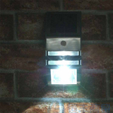 新款不锈钢太阳能高亮LEDPIR人体感应灯 LED走道灯 壁灯 阳台灯