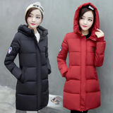 2016冬季新款韩版时尚修身显瘦女装中长款棉衣外套加厚羽绒服棉袄