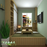 上海榻榻米实木地台定制日式衣帽间茶楼卧室和室整体家具工厂定做